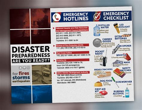 Disaster Preparedness Brochure Template